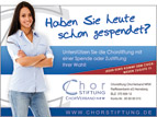 Chorstiftung, Anzeige “Spenden 1”, 1/2 Seite