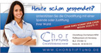 Chorstiftung, Anzeige “Spenden 1”, 1/3 Seite